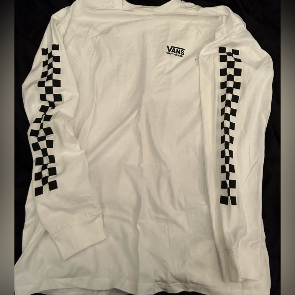 Men’s large white long sleeve Vans tee